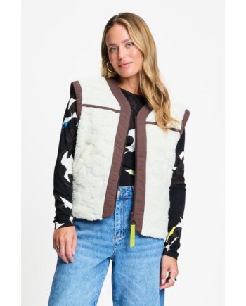 Pom Amsterdam Weste GILET - Gigi Ecru SP9665