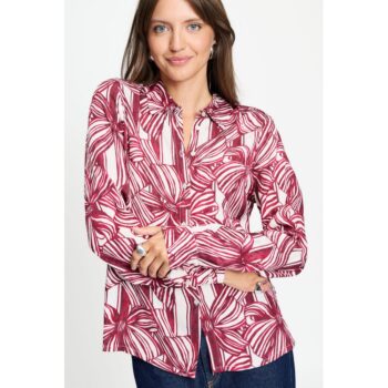 Pom Amsterdam BLOUSE - Mila Ribbon Red SP9734