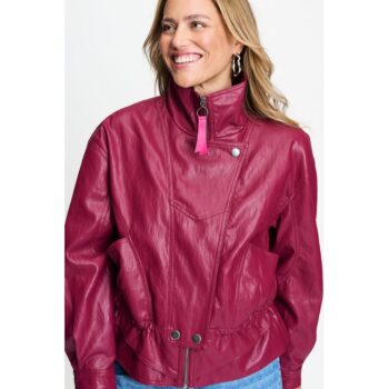 Pom Amsterdam JACKET - Jenna Burgundy Red SP9672