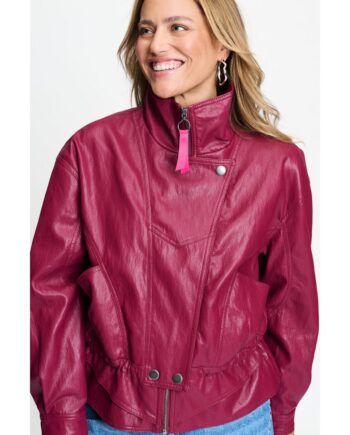 Pom Amsterdam JACKET - Jenna Burgundy Red SP9672