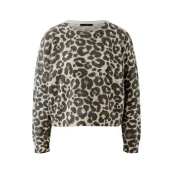 Oui 97953 Pullover lt stone taupe leo