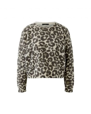 Oui 97953 Pullover lt stone taupe leo