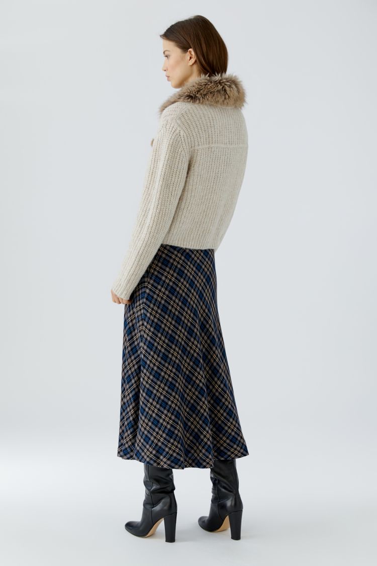 Oui Strickjacke 98024 light beige mel