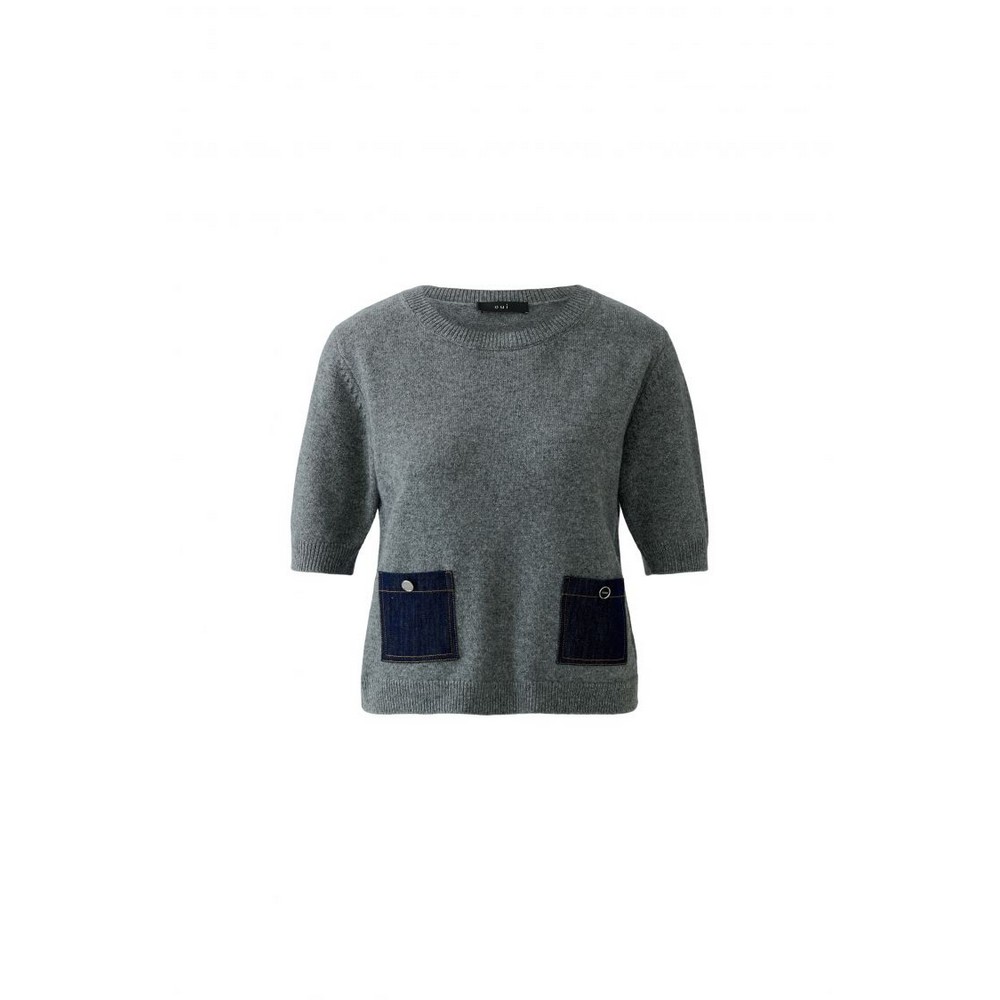 Oui Pullover 98983 grey