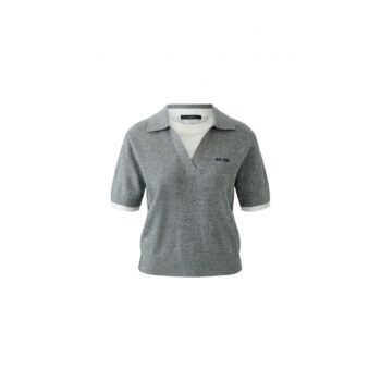Oui Pullover 98990 steel grey