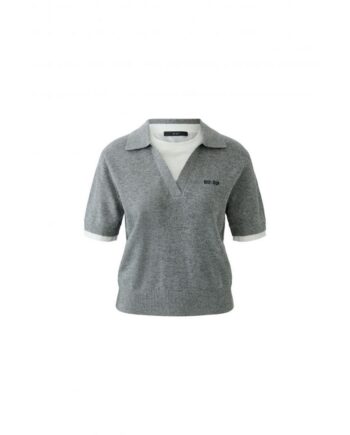 Oui Pullover 98990 steel grey