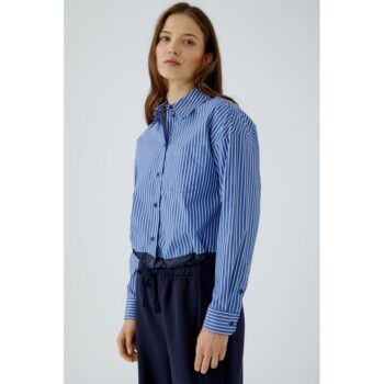 Oui 99201 Bluse white blue