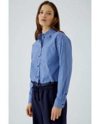 Oui 99201 Bluse white blue