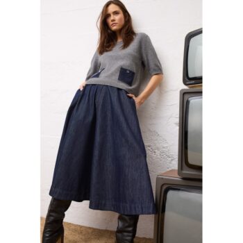 Oui Pullover 98983 grey