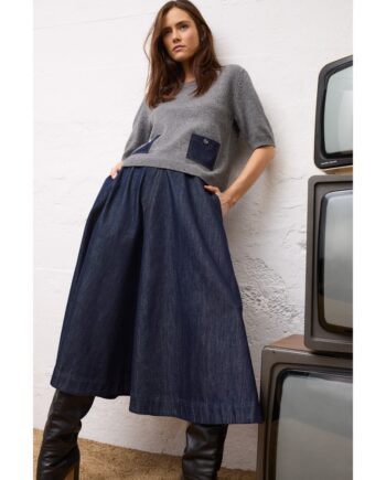 Oui Pullover 98983 grey