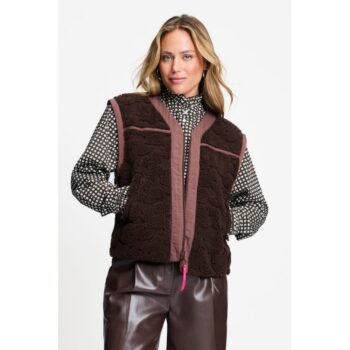 Pom Amsterdam Weste Wendeweste GILET - Gigi Chocolate Brown SP9666