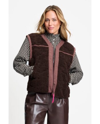 Pom Amsterdam Weste Wendeweste GILET - Gigi Chocolate Brown SP9666