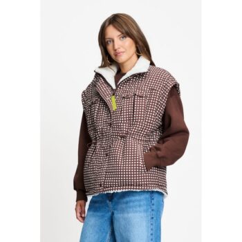 Pom Amsterdam Weste Wendeweste GILET - Glen Brown Check SP9671
