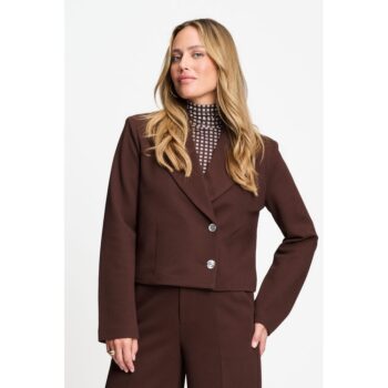 Pom Amsterdam BLAZER - Cassie Chocolate Brown SP9724