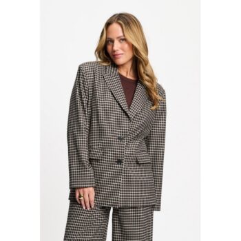 Pom Amsterdam BLAZER - Laurie Check Brown SP9725