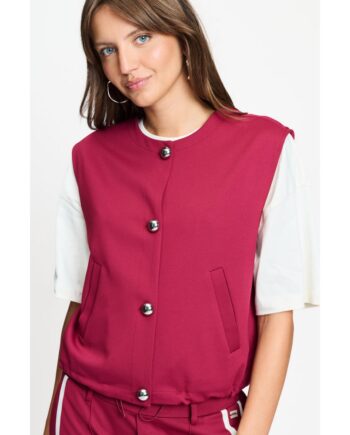 Pom Amsterdam Weste GILET - Gaya Burgundy Red SP9744