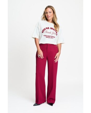 Pom Amsterdam Hose PANTS - Lara Burgundy Red SP9760