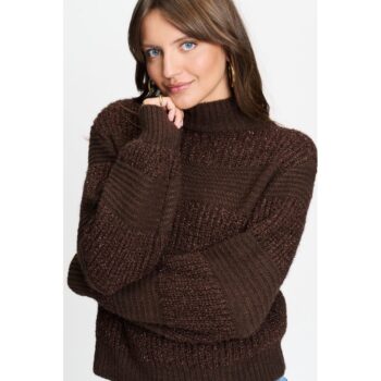 Pom Amsterdam PULLOVER - Kate Chocolate Brown SP9763