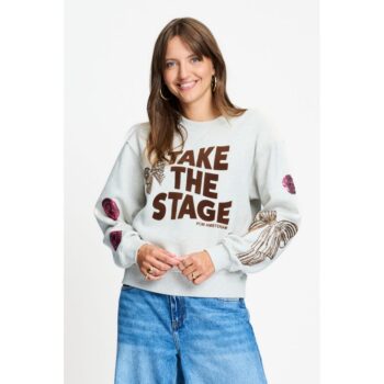 Pom Amsterdam Sweatshirt SWEATER - Sascha Take The Stage SP9773