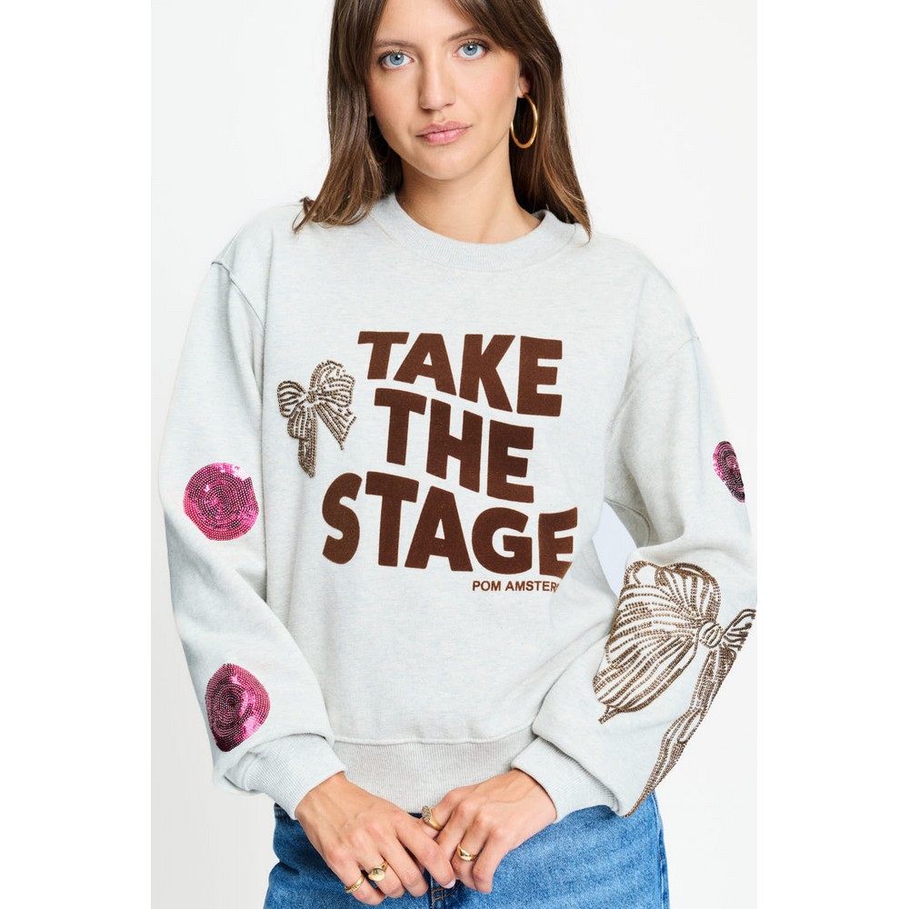 Pom Amsterdam Sweatshirt SWEATER - Sascha Take The Stage SP9773