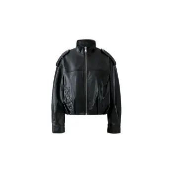 Oui Jacke Lederjacke 100823 black