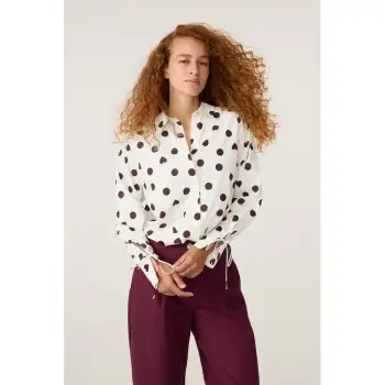Fabienne Chapot Ada Blouse cosy white brown