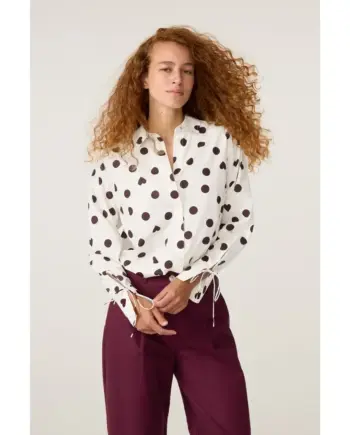 Fabienne Chapot Ada Blouse cosy white brown
