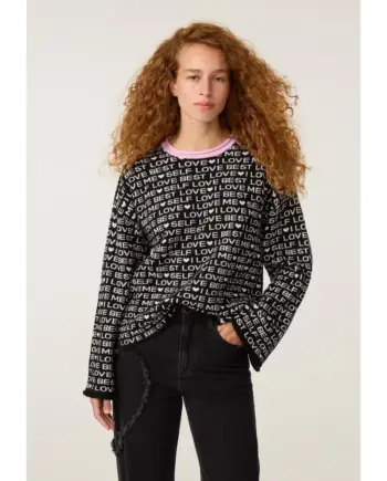 Fabienne Chapot Love Letter Pullover black