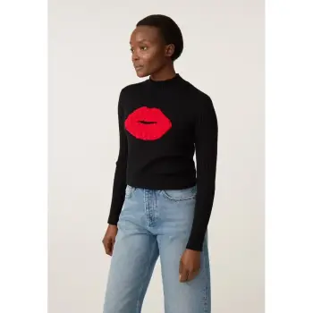 Fabienne Chapot Courtney Lips Pullover black