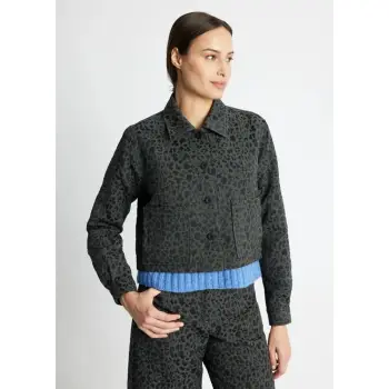 Fox's Kastige Jacke NIRATA aus Baumwoll-Mix leo