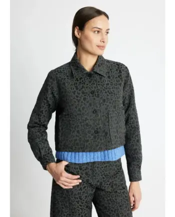 Fox's Kastige Jacke NIRATA aus Baumwoll-Mix leo
