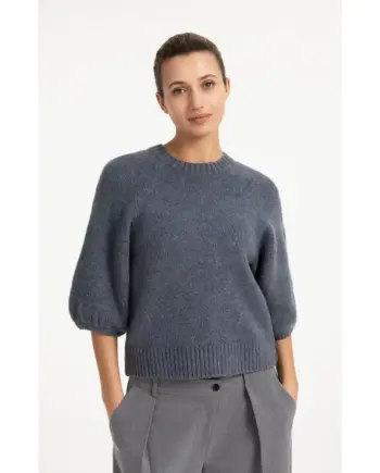 YAYA Strickpullover 01-000644-609 Arctic Seal Grey Melange