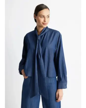 Fox's Legere Bluse NA24385 NABLUES aus 100 % Baumwolle blau