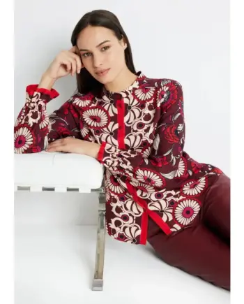 Fox's Legere Bluse VALYRA aus 100 % Viskose bordeaux